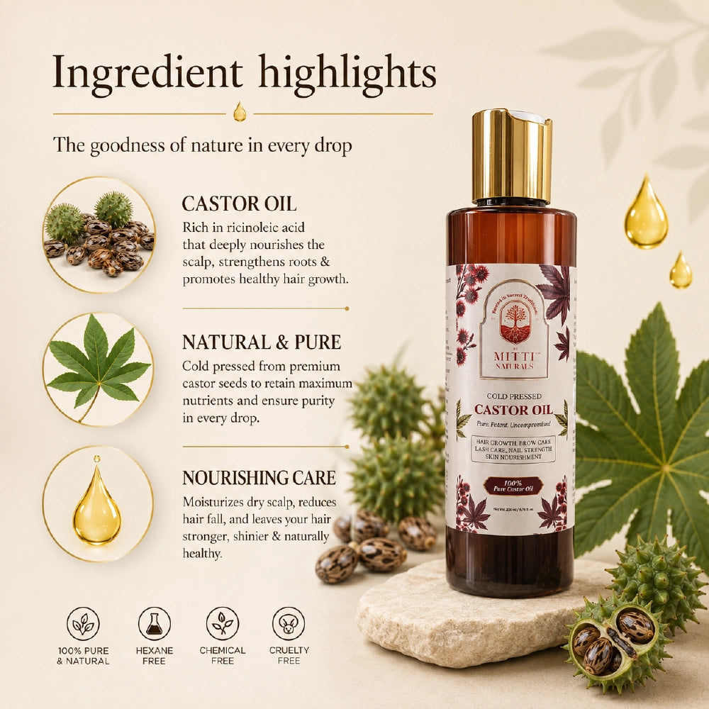 Cold Pressed Castor Oil – 200ml